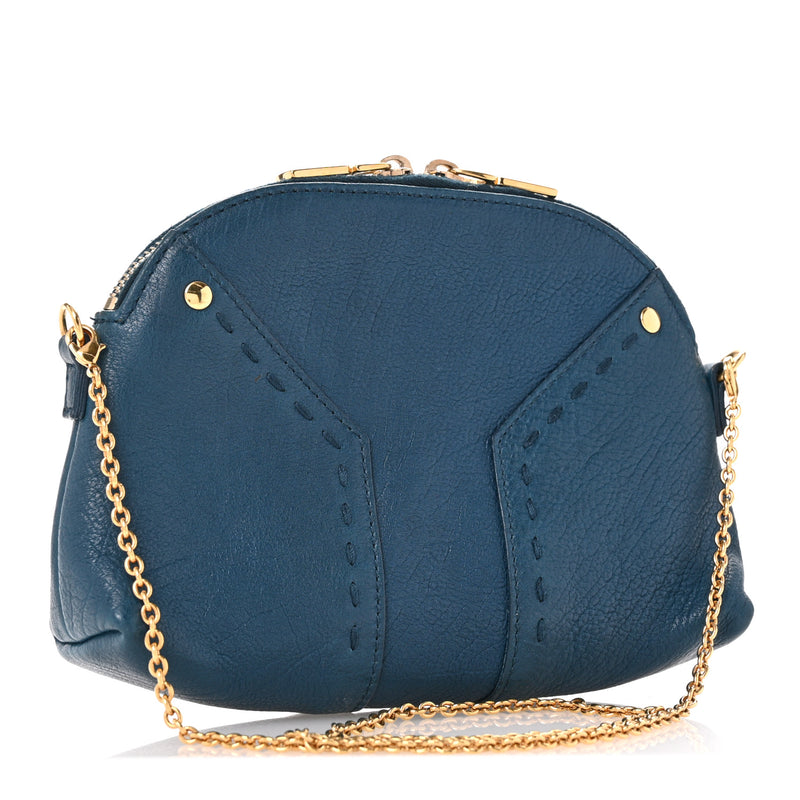 Saint Laurent Calfskin Chain Muse Pouch