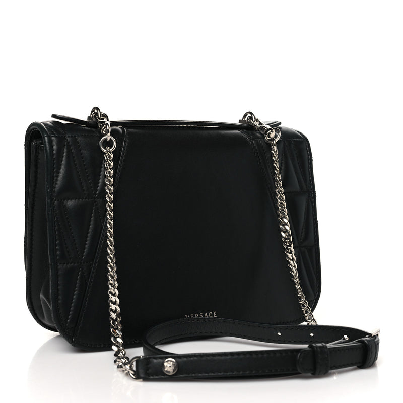 Versace Nappa Quilted Virtus Top Handle