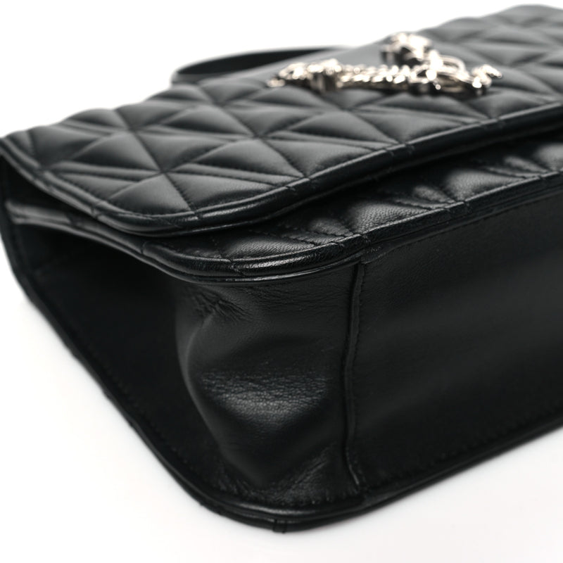 Versace Nappa Quilted Virtus Top Handle
