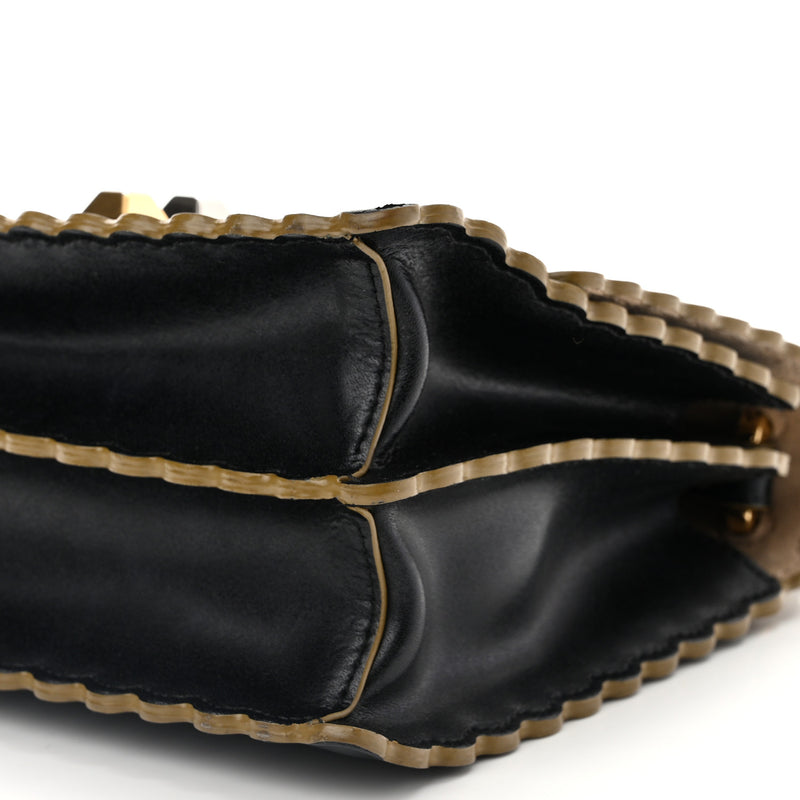 Fendi Vitello Liberty Scalloped Studded