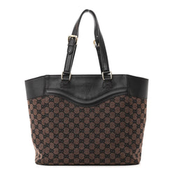 Gucci Crest Tote Brown