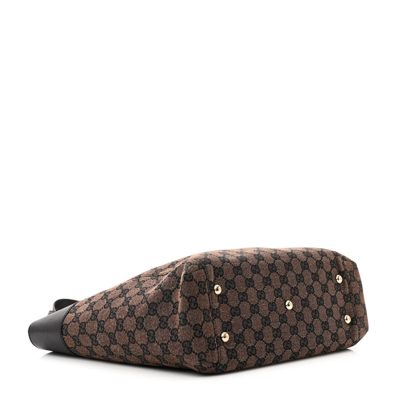 Gucci Crest Tote Brown