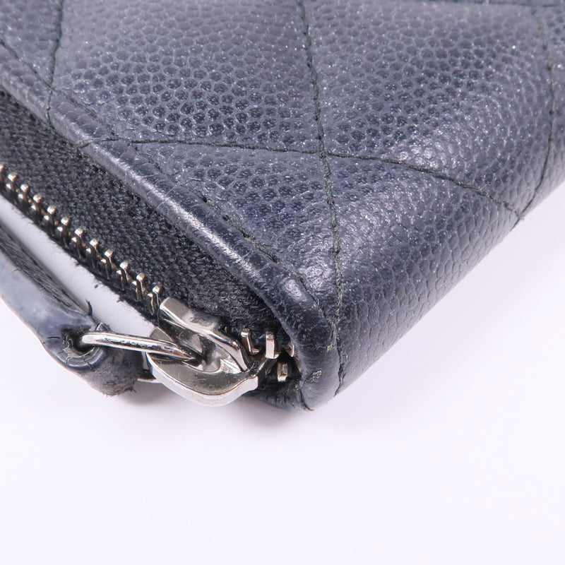 Chanel Cc Shw Zipper Wallet Calfskin