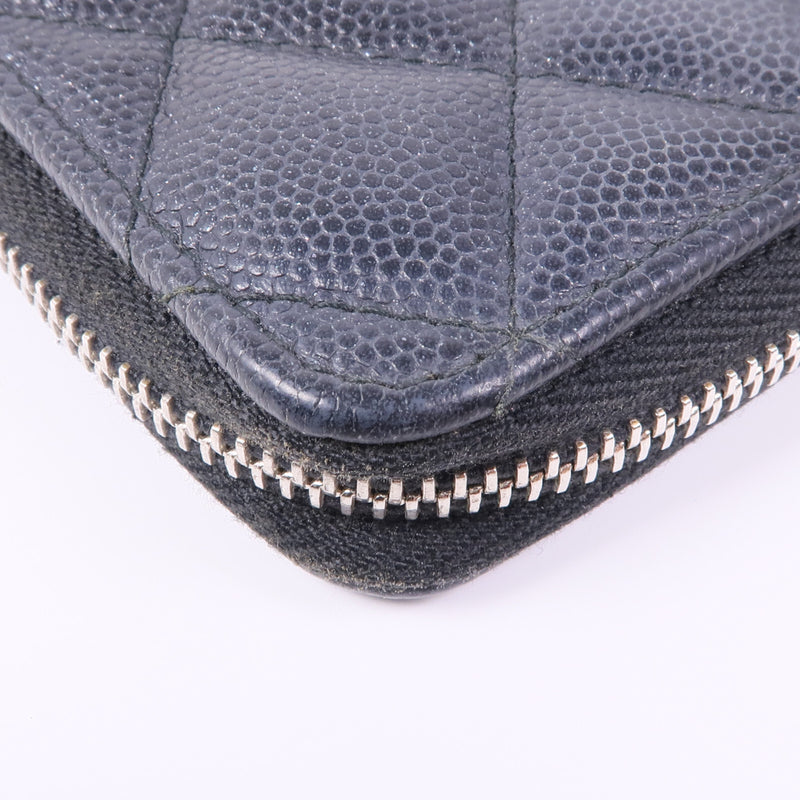 Chanel Cc Shw Zipper Wallet Calfskin