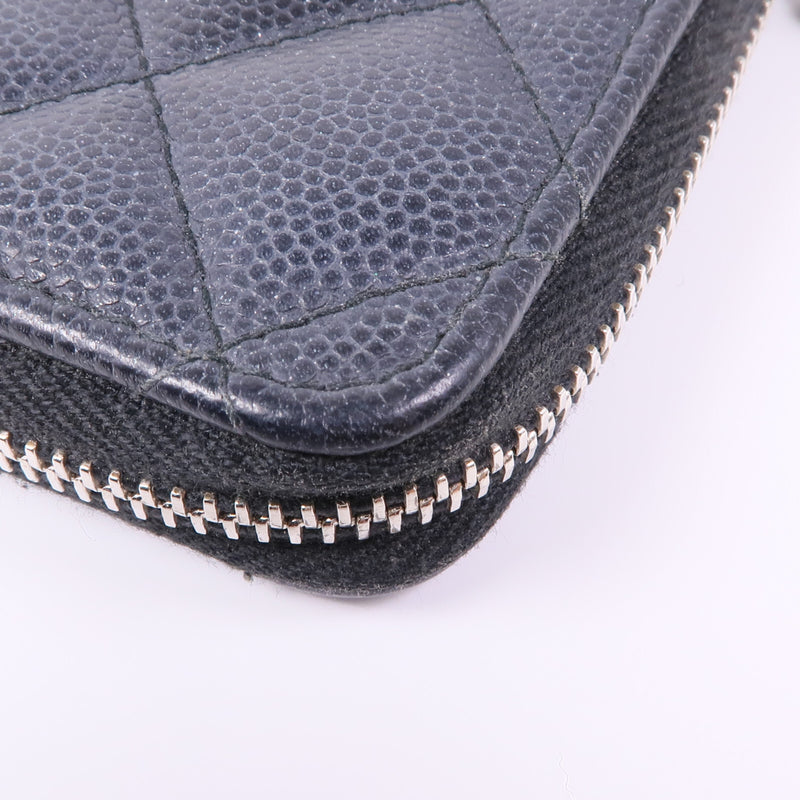 Chanel Cc Shw Zipper Wallet Calfskin