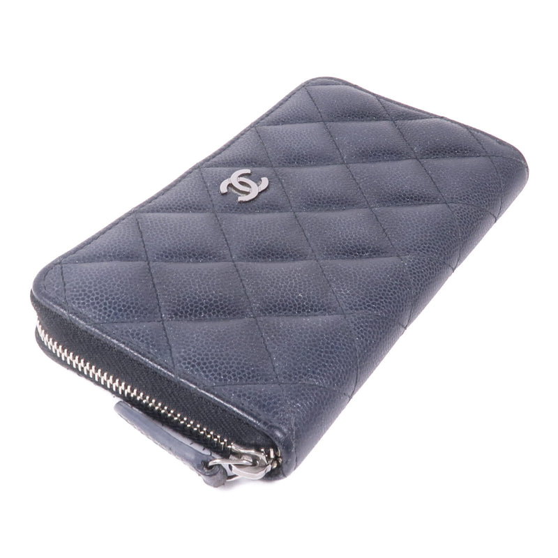 Chanel Cc Shw Zipper Wallet Calfskin
