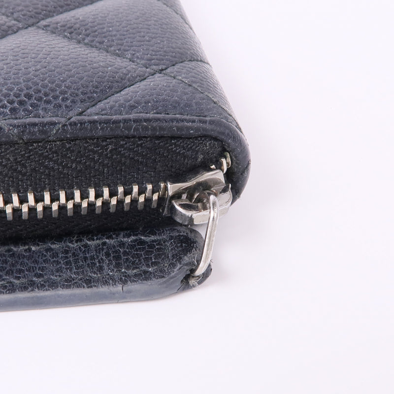 Chanel Cc Shw Zipper Wallet Calfskin