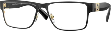 Versace Ve 55Mm Black Metal Rectangle