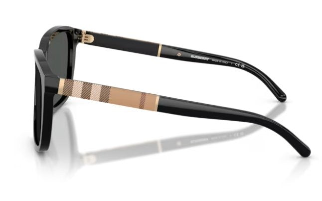 Burberry Men's Polarized Black/Grey