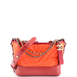 Chanel Gabrielle Hobo Chevron Aged
