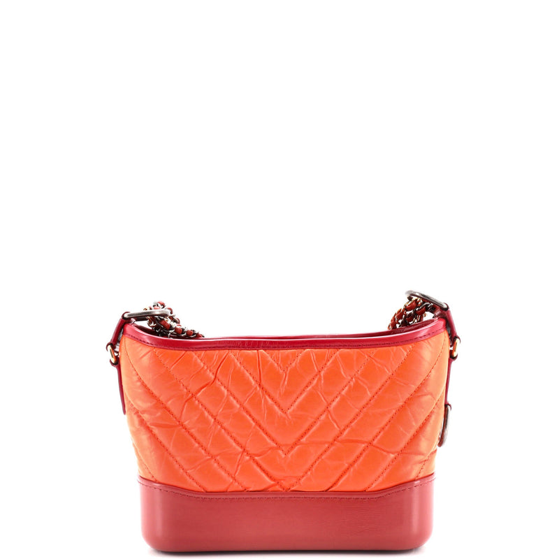 Chanel Gabrielle Hobo Chevron Aged