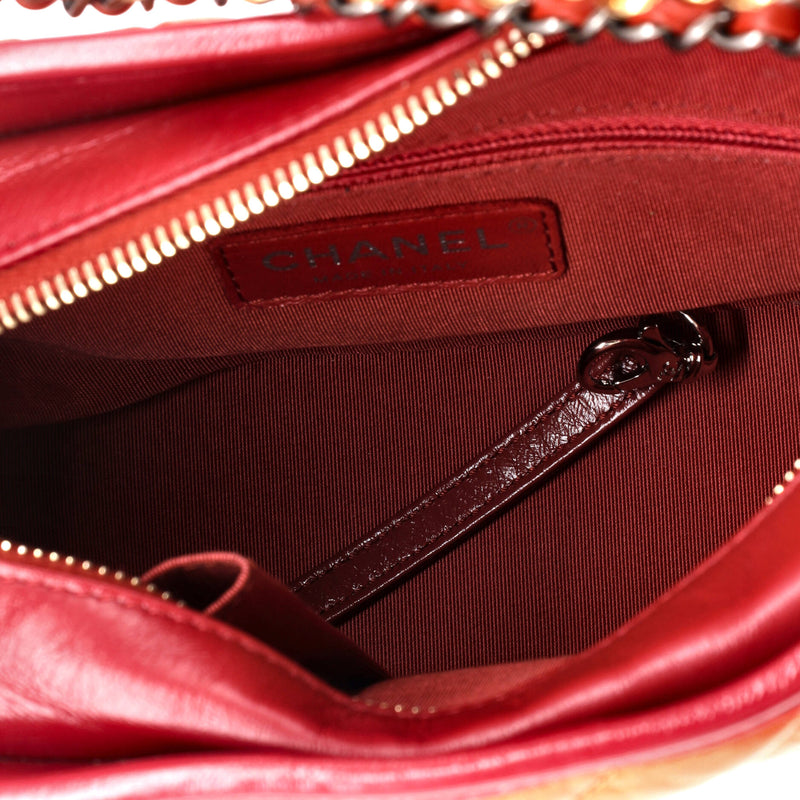 Chanel Gabrielle Hobo Chevron Aged