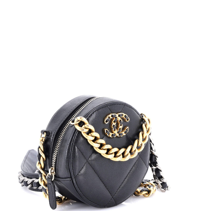 Chanel 19 Round Clutch With Chain