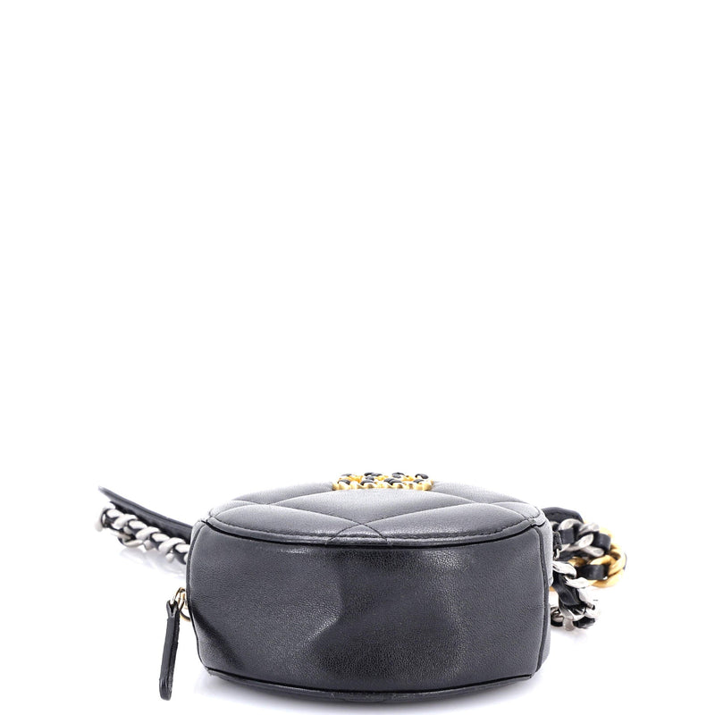 Chanel 19 Round Clutch With Chain