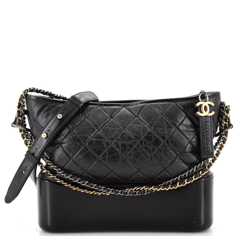 Chanel Gabrielle Hobo Quilted Aged