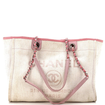 Chanel Deauville Tote Raffia Small