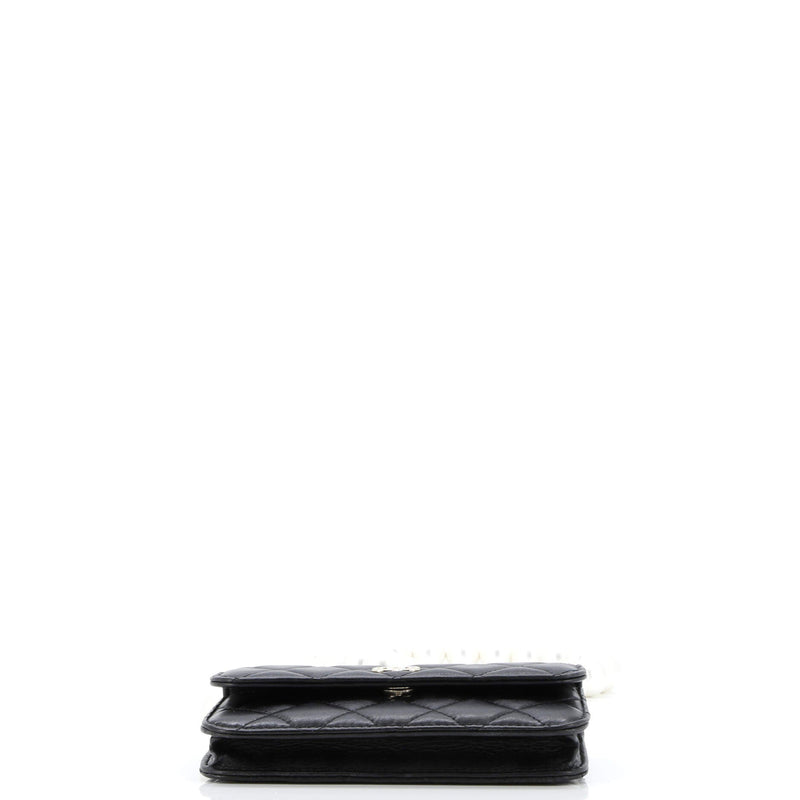 Chanel Pearl Strap Clutch With Chain
