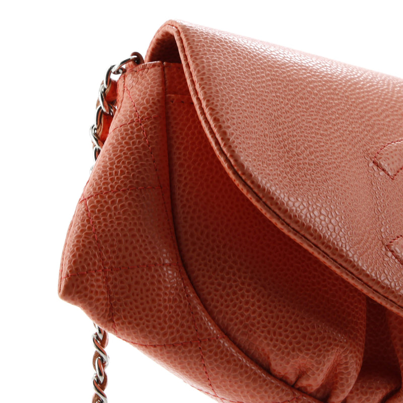Chanel Half Moon Wallet On Chain Caviar