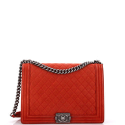 Chanel Boy Flap Bag Quilted Matte Caviar