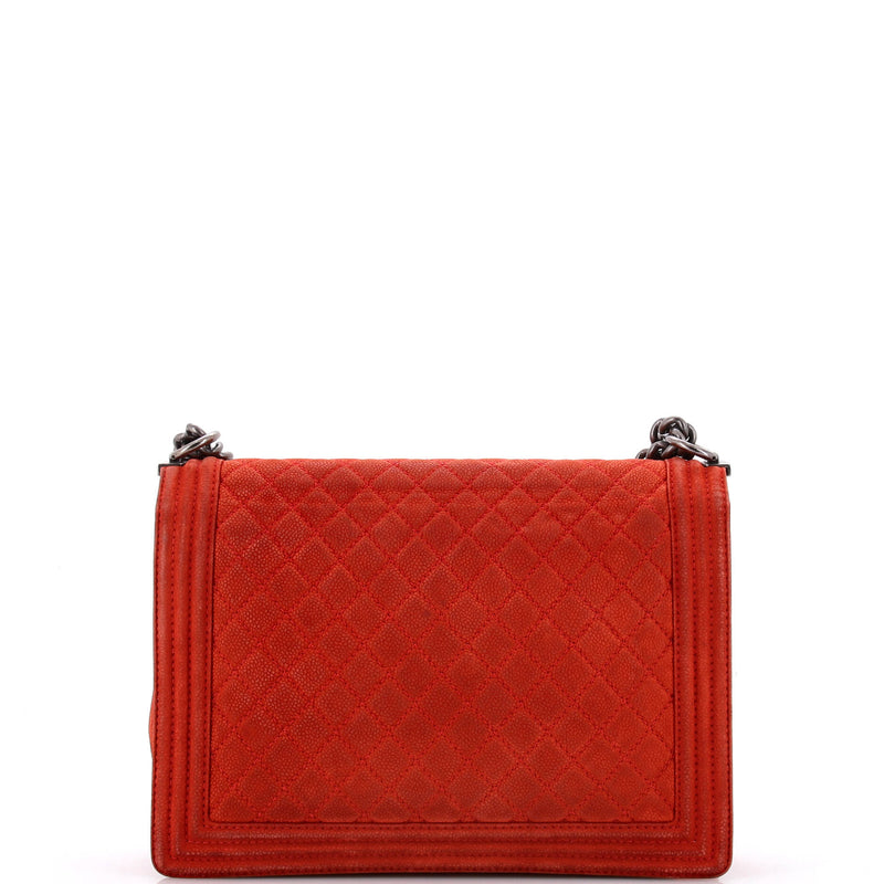 Chanel Boy Flap Bag Quilted Matte Caviar