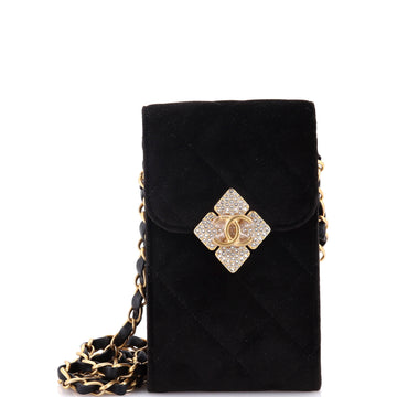 Chanel Diamond Lock Cc Phone Holder With