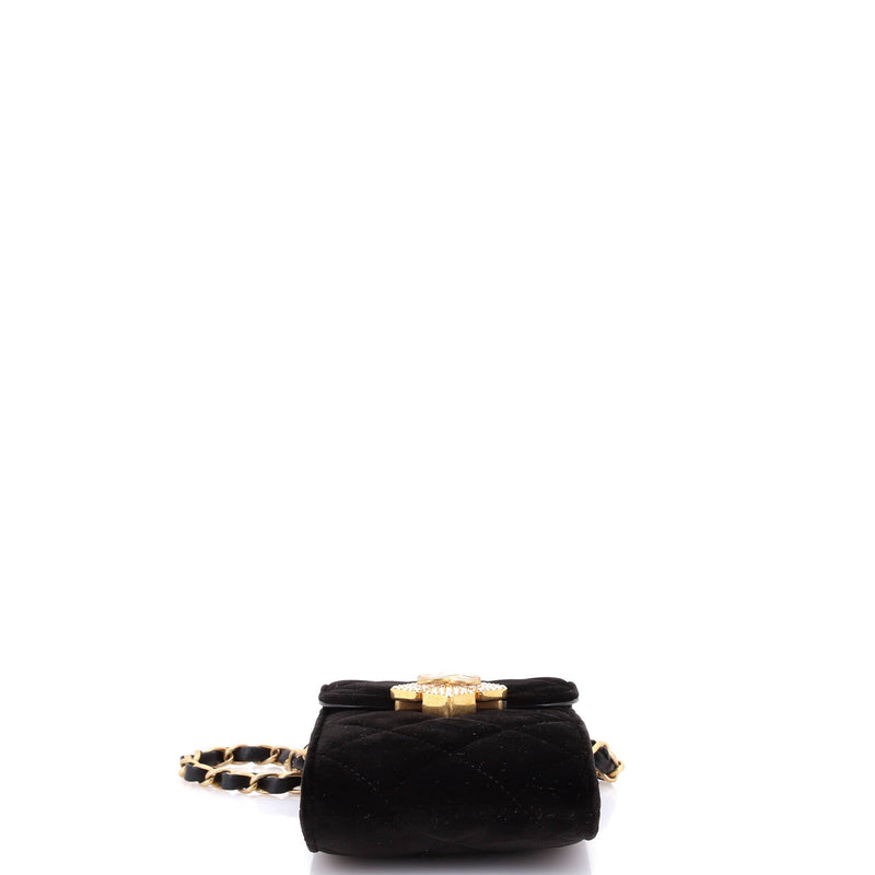 Chanel Diamond Lock Cc Phone Holder With