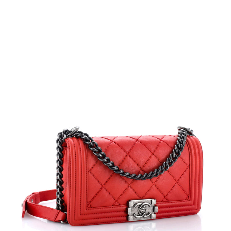 Chanel Stitch Boy Flap Bag Quilted