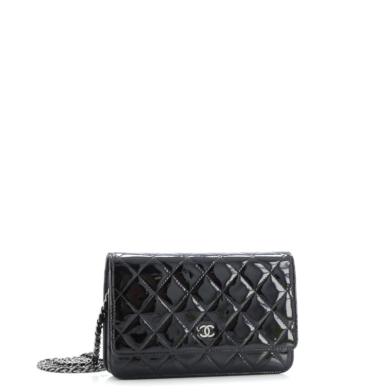 Chanel Wallet On Chain Quilted Patent