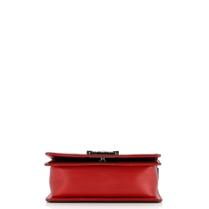 Chanel Boy Flap Bag Quilted Patent Small