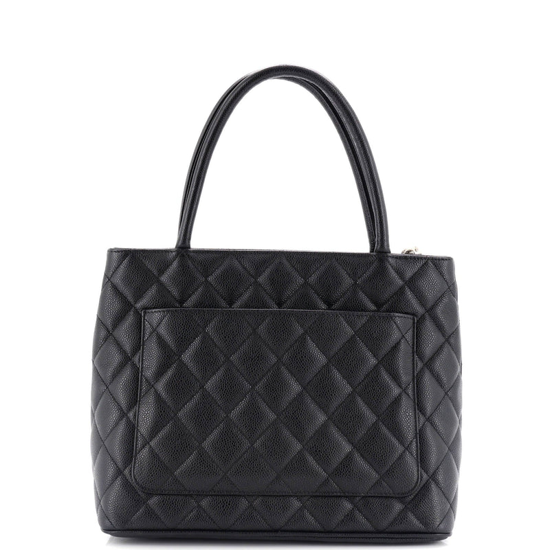Chanel Medallion Tote Quilted Caviar