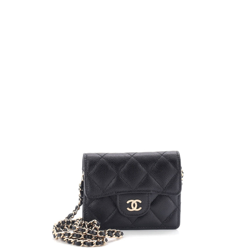 Chanel Classic Flap Card Holder On Chain
