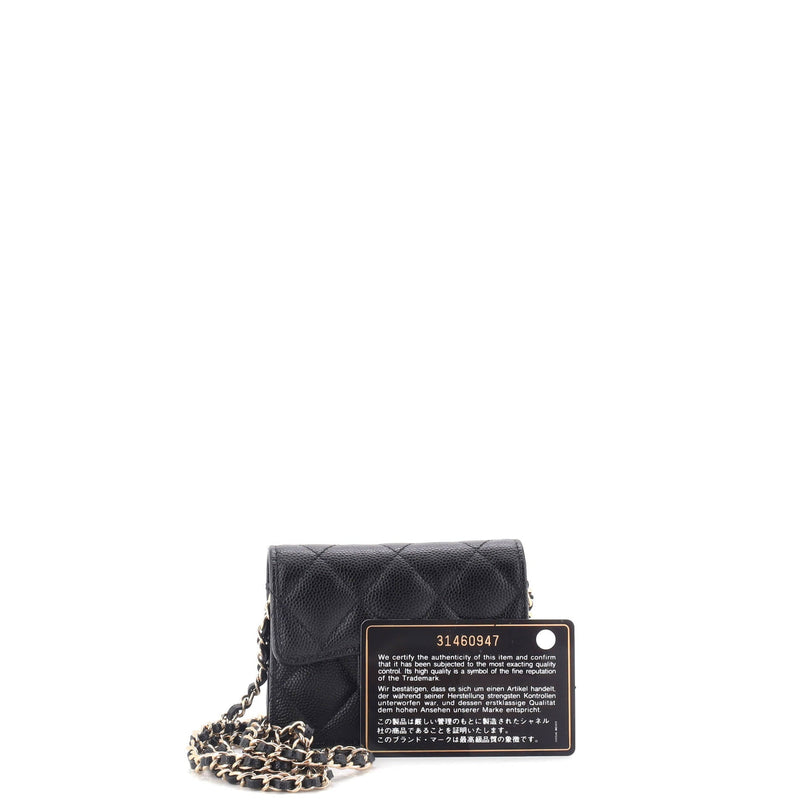 Chanel Classic Flap Card Holder On Chain