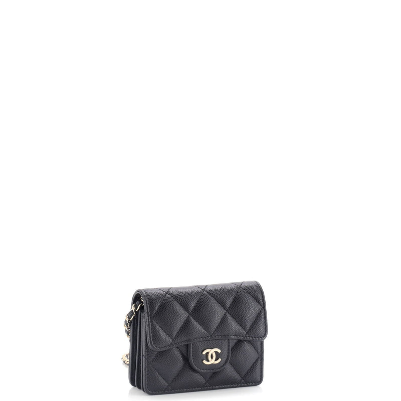 Chanel Classic Flap Card Holder On Chain