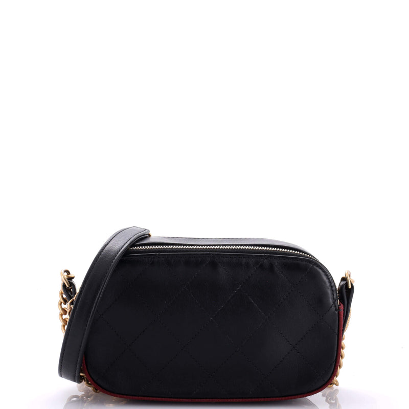 Chanel Button Up Camera Case Quilted