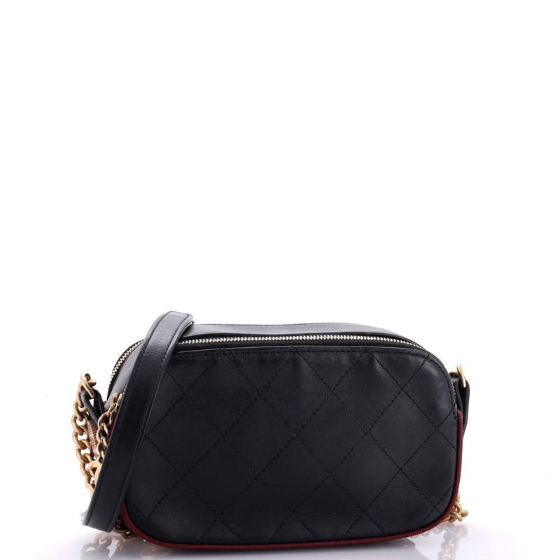 Chanel Button Up Camera Case Quilted