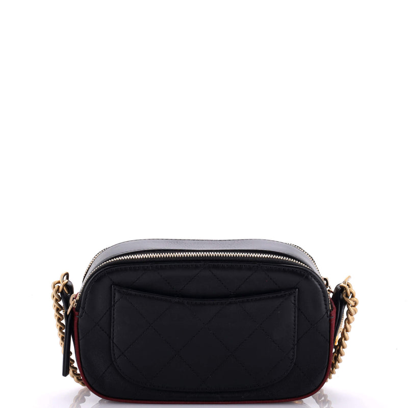 Chanel Button Up Camera Case Quilted