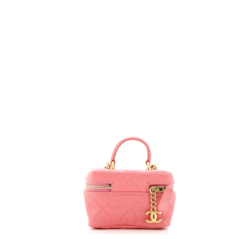 Chanel Top Handle Zip Around Vanity Case
