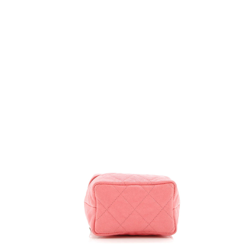Chanel Top Handle Zip Around Vanity Case