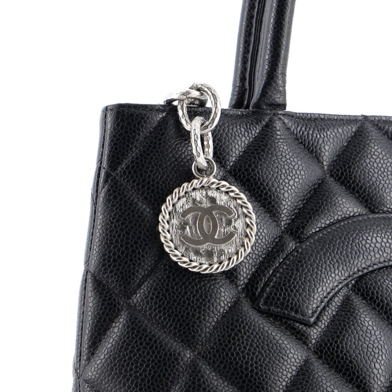 Chanel Medallion Tote Quilted Caviar