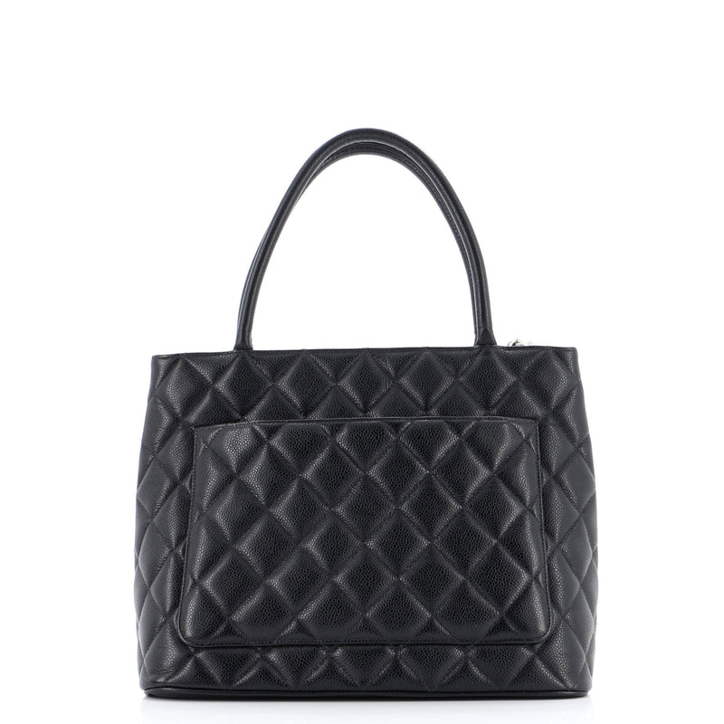 Chanel Medallion Tote Quilted Caviar