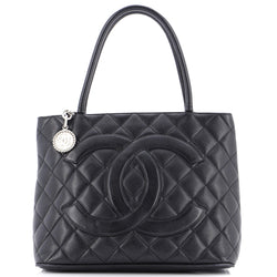 Chanel Medallion Tote Quilted Caviar