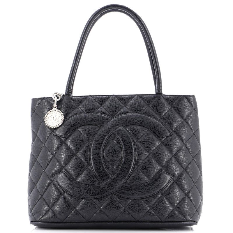 Chanel Medallion Tote Quilted Caviar