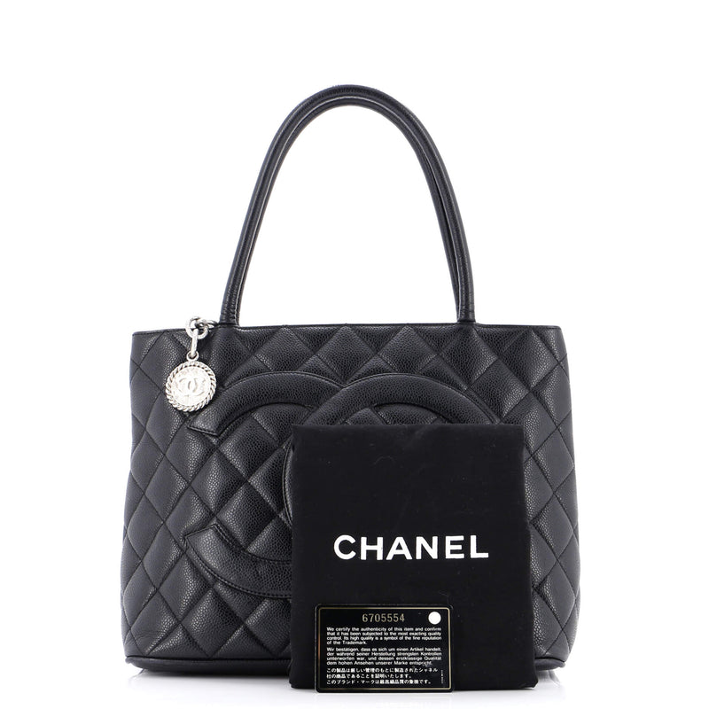 Chanel Medallion Tote Quilted Caviar