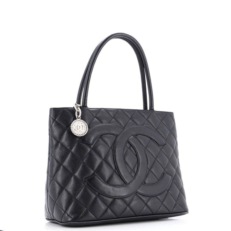 Chanel Medallion Tote Quilted Caviar