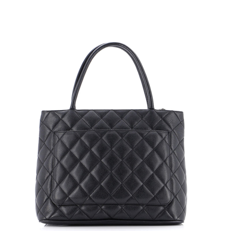 Chanel Medallion Tote Quilted Caviar