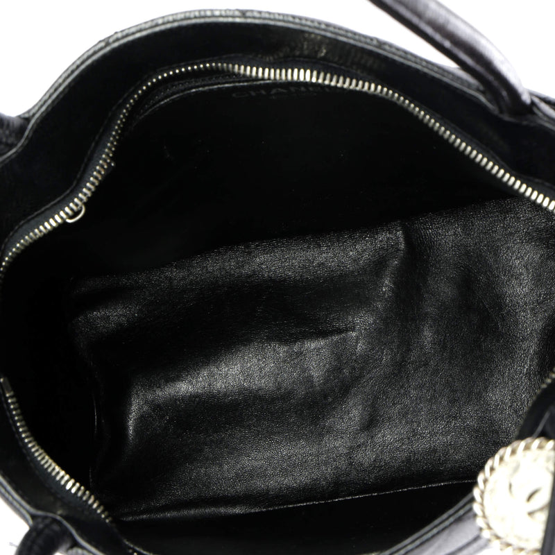 Chanel Medallion Tote Quilted Caviar