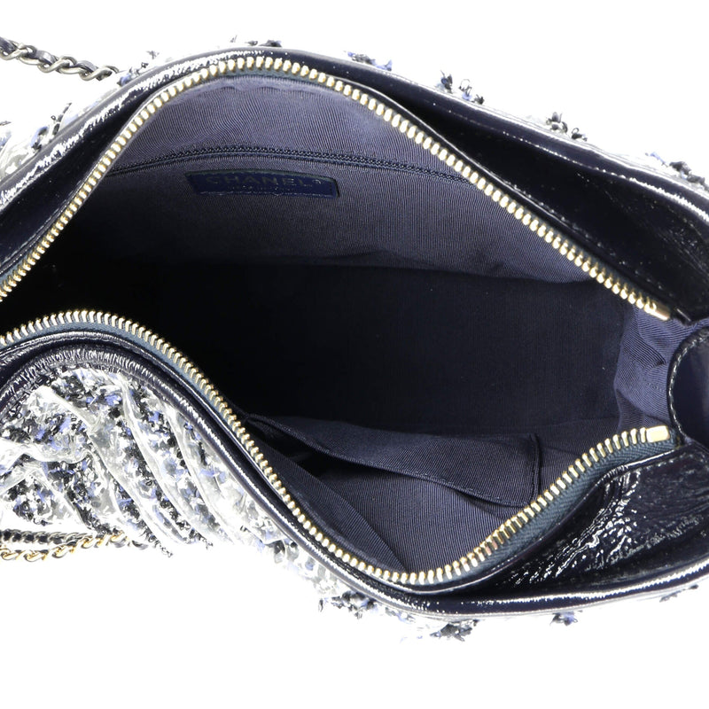 Chanel Gabrielle Hobo Chevron Pvc Over