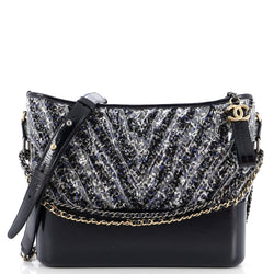 Chanel Gabrielle Hobo Chevron Pvc Over