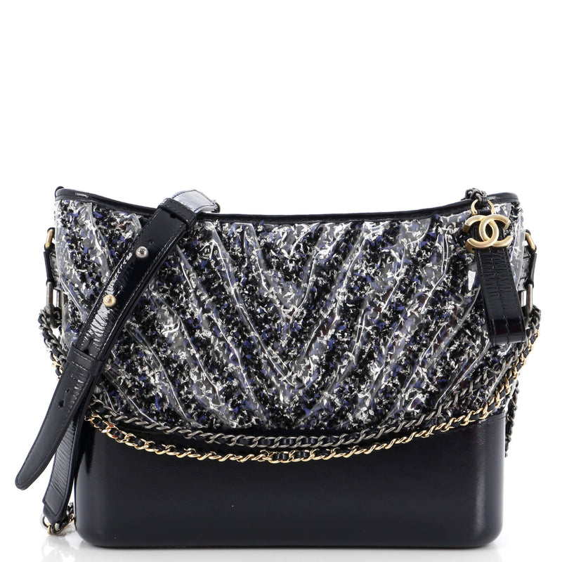 Chanel Gabrielle Hobo Chevron Pvc Over