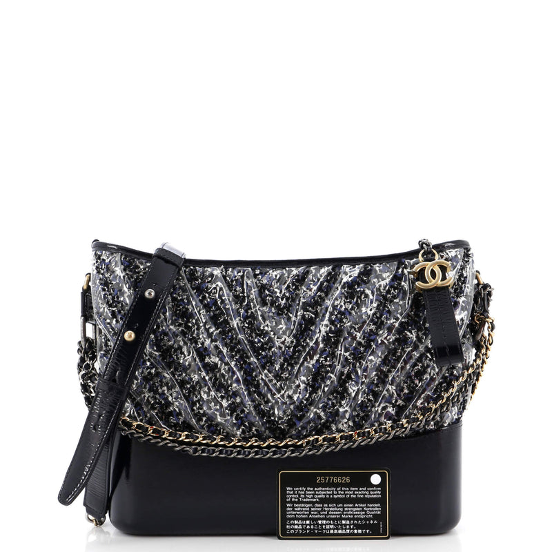 Chanel Gabrielle Hobo Chevron Pvc Over